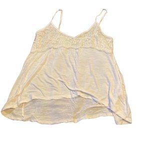 Cream Hollister Cami Tank Top
